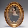 American Miniature of a Woman on Ivory