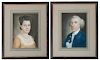 Pastel Portraits of a Husband and Wife, Attributed to Benjamin Blyth (American, 1746-1811)