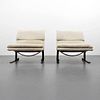 Giovanni Offredi Bronze Lounge Chairs