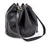 An Hermes Black Market Leather Handbag, 15" x 10.5" x 4"; Strap drop: 17".