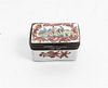 * A Limoges Enameled Pill Box