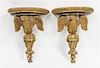 * A Pair of Giltwood Wall Brackets