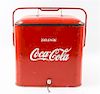 * A Vintage Coca-Cola Cooler Overall 15 1/4 x 16 3/4 x 12 1/4 inches.