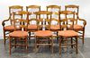 * An Assembled Set of Seven Louis Philippe Style Chairs