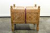 * A Provincial Pine Coffer Height 25 x width 27 x depth 18 5/8 inches.