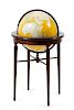 An Illuminated American Mahogany Library Globe, Cram Diameter 16 inches.