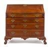 * A Chippendale Cherry Slant-Front Bureau Height 44 x width 43 1/2 x depth 20 inches.