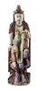 A Polychrome Painted Wood Guanyin Height 24 inches.
