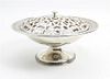 An American Silver Center Bowl, The Randahl Shop, Chicago, IL, the rim with a rolled floral decoration, having a pierced flor