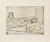 Ben-Zion, (American, 1897-1987), The Life of a Prophet, 1965 (the complete portfolio of fifteen etchings (loose) with case an