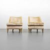 Pair of Lounge Chairs, Manner of James Mont