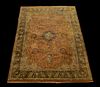 Hand Knotted Closed Field Design Persian Tabriz Oriental Rug.