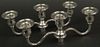 Pair of International Silver Company Sterling Silver Weighted Candelabra Branches.