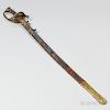 Model 1850 Foot Officer's Sword Identified to Lieutenant Josiah F. Kennison, 28th Massachusetts Volunteers