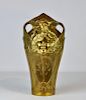 Paul F. Berthoud Art Nouveau Gilt Bronze Vase