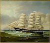 D. Tayler (American, 20th C.)- Nautical Oil