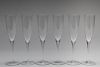 Tiffany & Co. Crystal Champagne Flutes, Set of 6