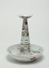 Chinese Famille Rose Export Porcelain Candlestick