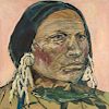 Native Man with Fish by Ira Yeager