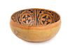 A Prehistoric Sienna Bowl Height 6 x diameter 12 inches