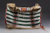 A Sioux Hide and Beadwork Possible Bag Height 14 x width 20 inches