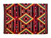 A Contemporary Navajo Germantown Revival Blanket by Pricilla Warren 60 1/2 x 50 1/2 inches