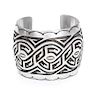 A Hopi Silver Overlay Cuff, Harlan Joseph Length 5 1/4 x opening 1 x width 1 7/8 inches.