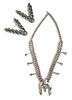 Two Navajo Jewelry Articles Length of necklace 20 inches.