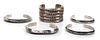 Five Navajo Silver Bracelets Length of largest 7 1/2 x opening 1 x width 2 1/2 inches.