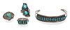 A Group of Southwestern Silver and Turquoise Jewelry