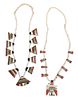 Two Kewa Battery Bird Necklaces and Bolo Length of first necklace 26 1/2 inches.