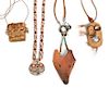 A Group of Southwestern Ceramic Jewelry Articles