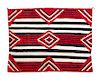 A Navajo Third Phase Chief Blank Design Rug 45 1/2 x 65 inches.