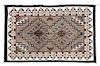 A Navajo Two Grey Hills Rug 69 x 45 inches.
