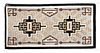 A Navajo Two Grey Hills Rug 27 3/4 x 55 inches.