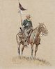 Olaf Wieghorst, (Danish/American, 1899-1988), Cavalry Man