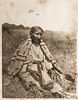Curtis, Edward Sheriff (American, 1868-1852) Original Photogravure Plate Envelope "Wife of Howling Wolf - Cheyenne" from The