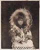 Curtis, Edward Sheriff (American, 1868-1952) Original Photogravure Plate Envelope "Noatak Child" from the North American Indi