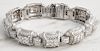 18K white gold and diamond Judith Ripka bracelet