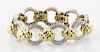 18K yellow and white gold and diamond bracelet