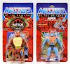 2 Mattel He-Man MOTU Faker & Rattlor MOSC C8.5+