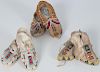 Northern Plains Beaded Hide Child's Moccasins, From an American Museum
