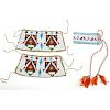 Sioux Beaded Hide Armband and Cuffs
