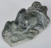 Inuit Serpentine Sculpture of a Loving Couple