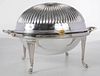 Silver-Plate Dome Top Oval Server