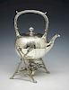 Gorham sterling teapot with associated stand