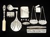 Lot of 14 silver accessories
