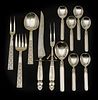 11 Silver flatware pieces and 1 tankard
