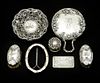 7 Silver accessories including 5 sterling