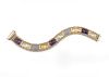 Mario Garfarino, "Sun Day" 18k gold & gemstone bracelet.